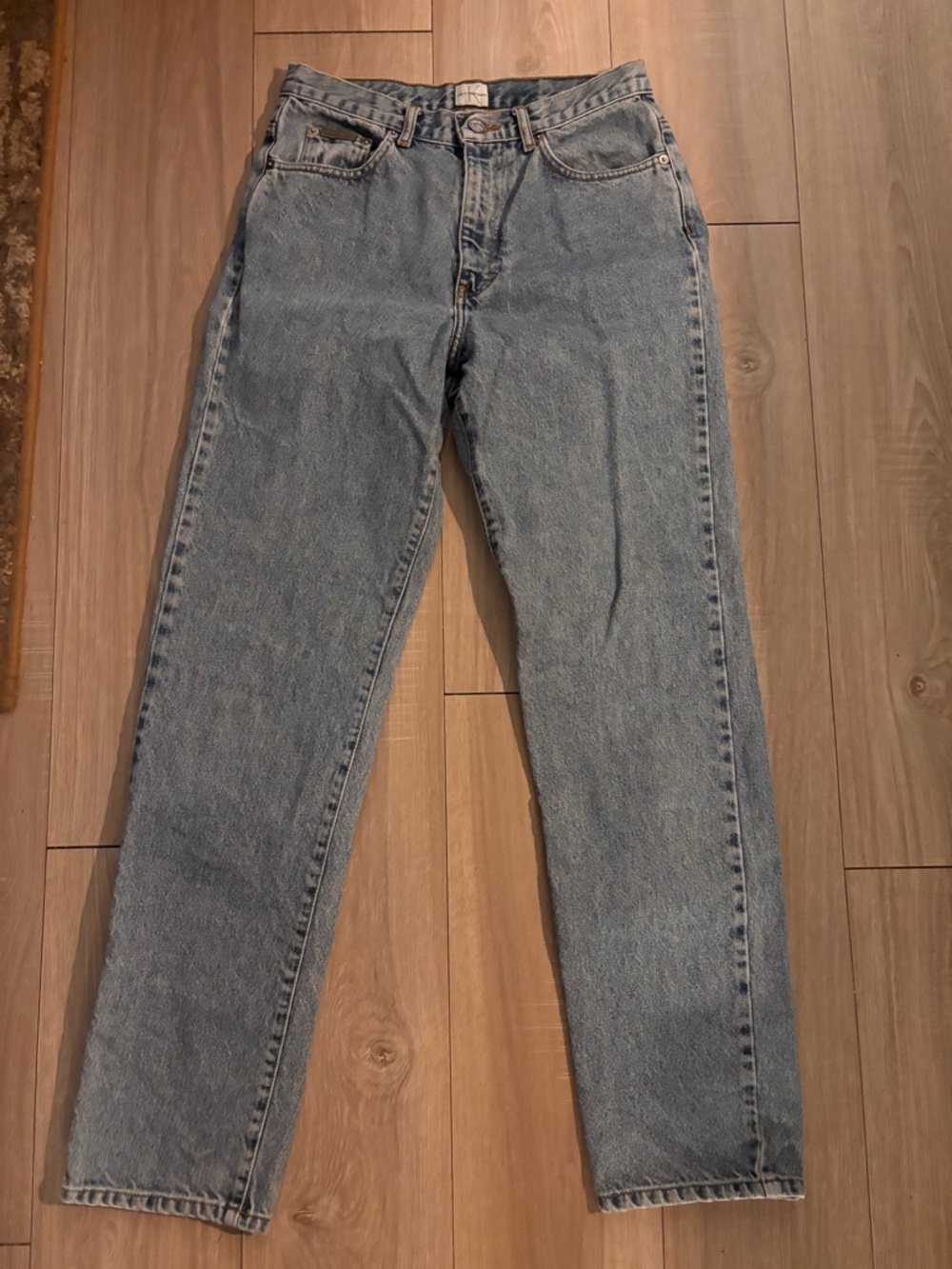 Calvin Klein Jeans Straight Leg Light Blue Denim